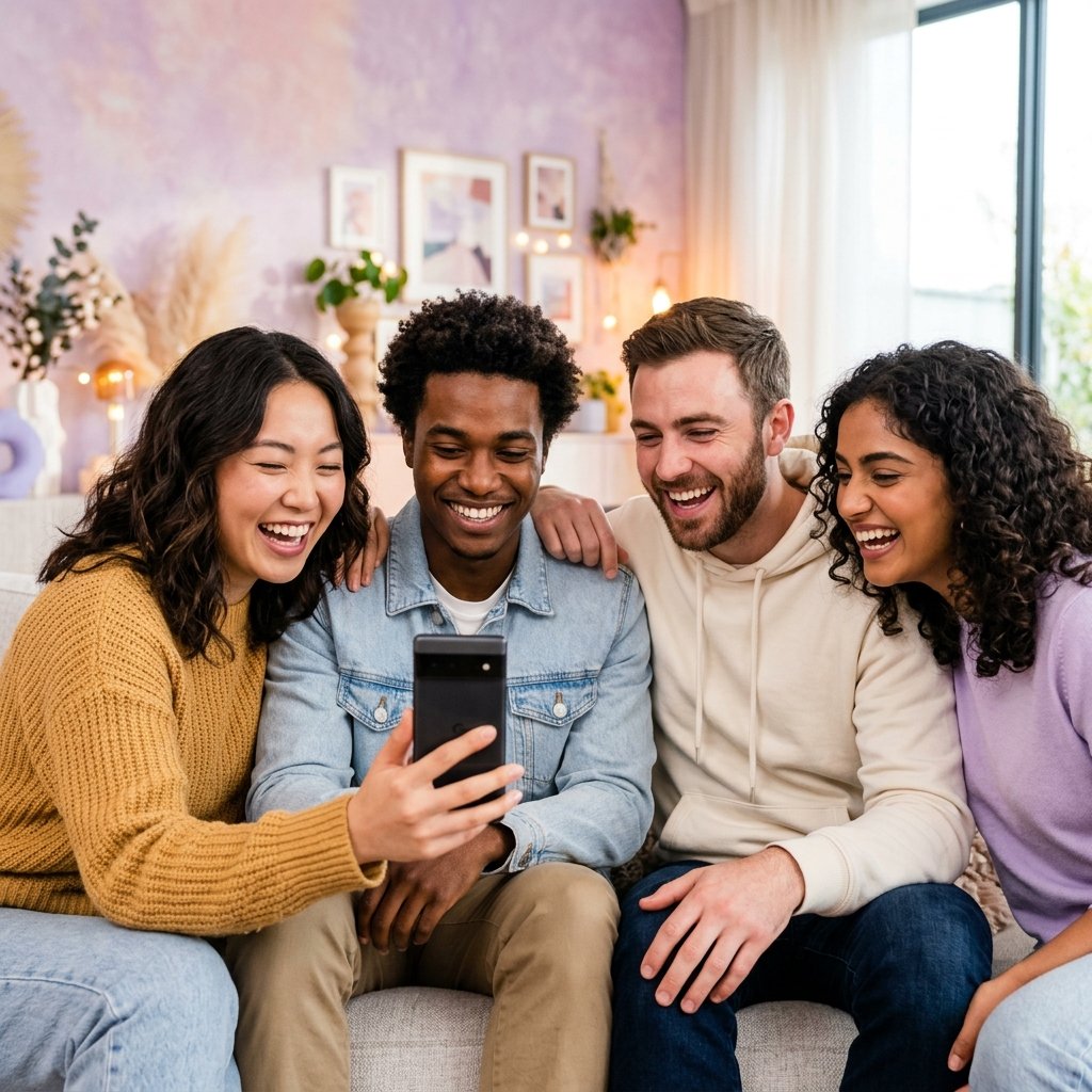 People connecting through Giggle